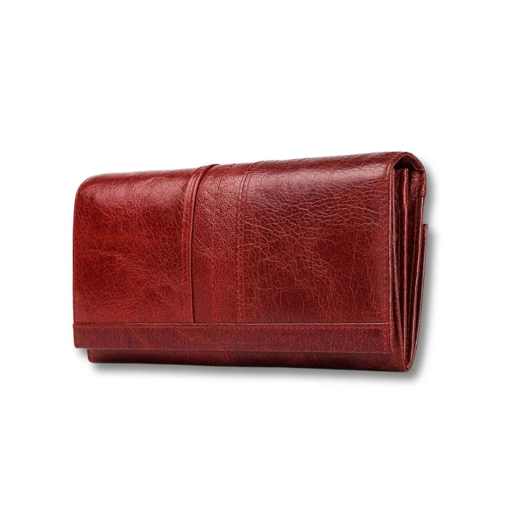 Maison Sacoches Aléa Pochette Cuir Femme Verte zip