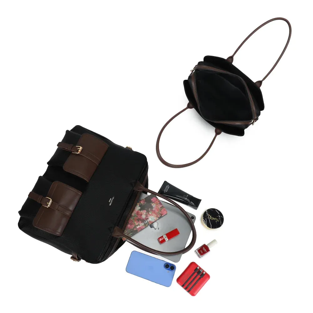 Gallantry Paris Monroe sac cabas coffee zippé