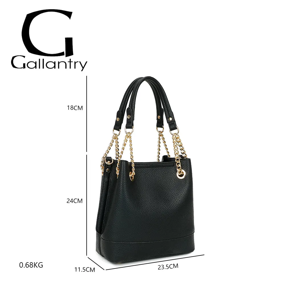 Gallantry Noble Line sac main Noir chaînes