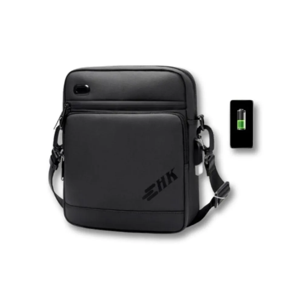 Maison Sacoches Ryven Sacoche Noire USB étanche