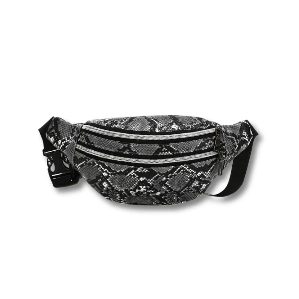 Maison Sacoches Serpy banane femme rouge python