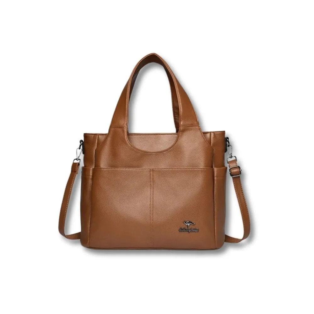 Maison Sacoches Nina sac cabas beige grand