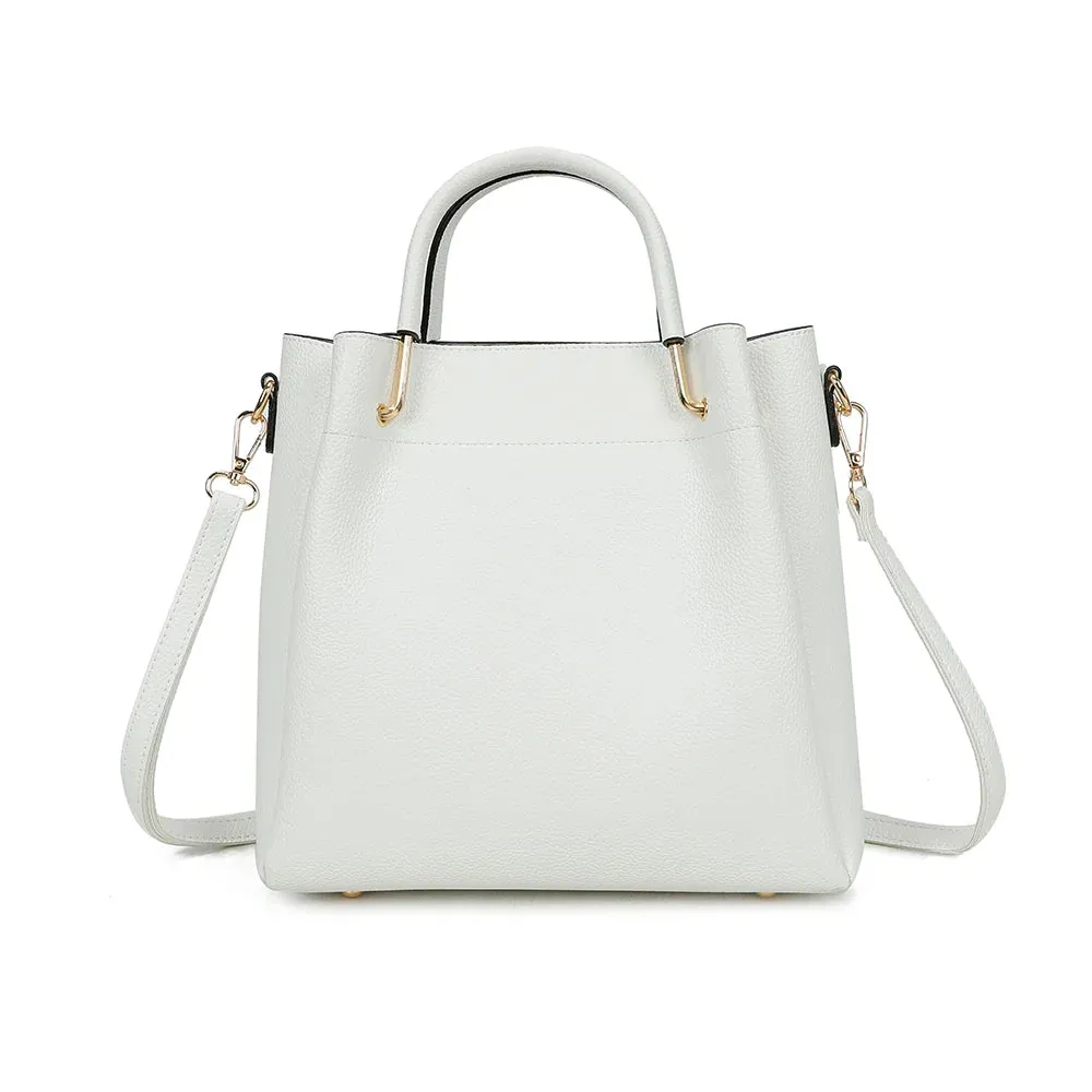 Gallantry Paris Nina sac à main beige foulard grainé