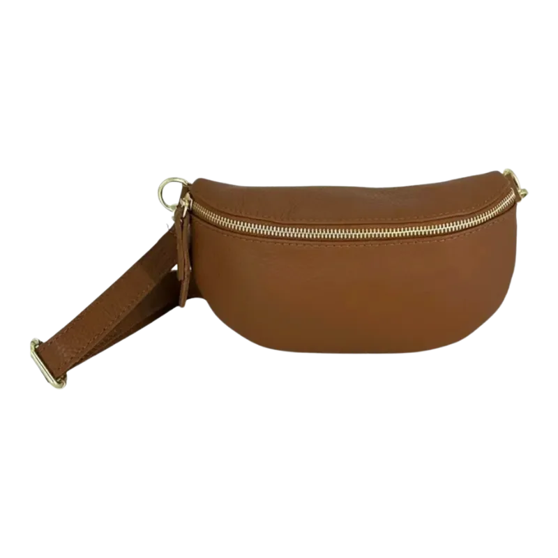 Hexagone Cuir Banane Small banane cuir noir