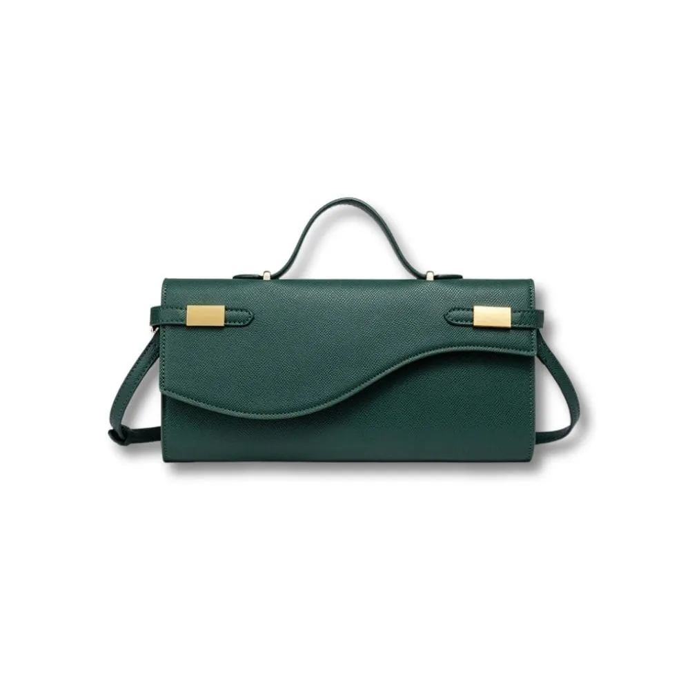 Maison Sacoches Cassandre pochette bourgogne vintage