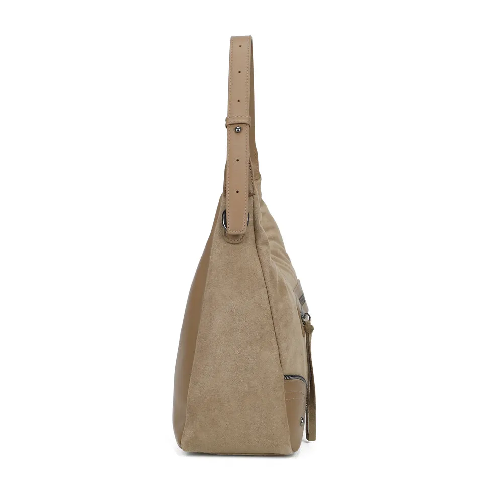 Gallantry Paris Le Songe Sac épaule D.Taupe effet suédé