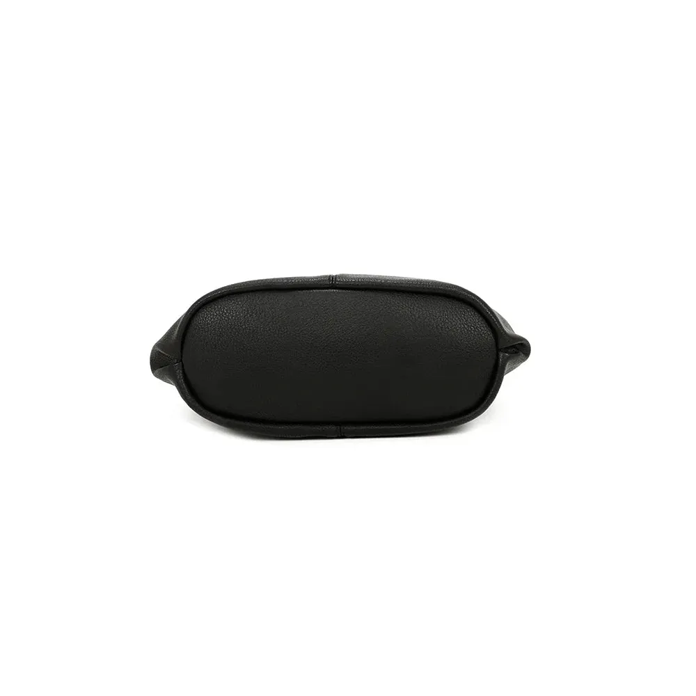 Gallantry Le Tote Chic sac main noir arrondi