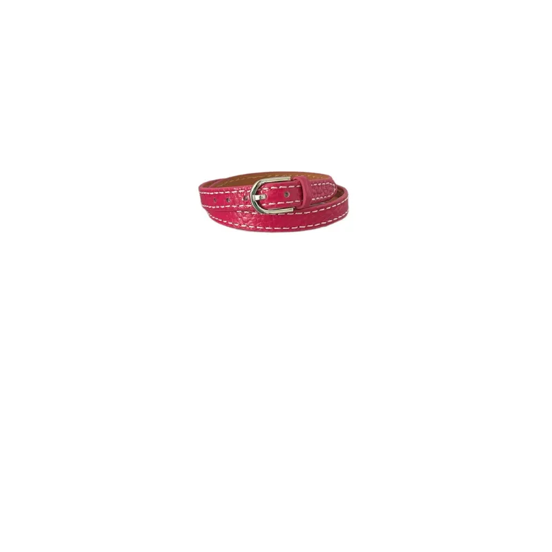 Hexagone Cuir Twins bracelet cuir double tour noir réglable