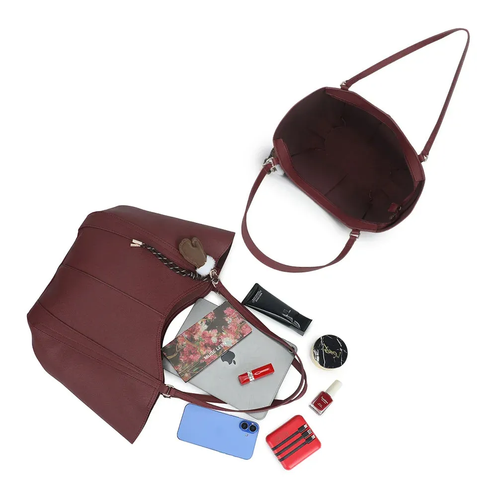 Gallantry Le Rubino sac cabas bordeaux épaule