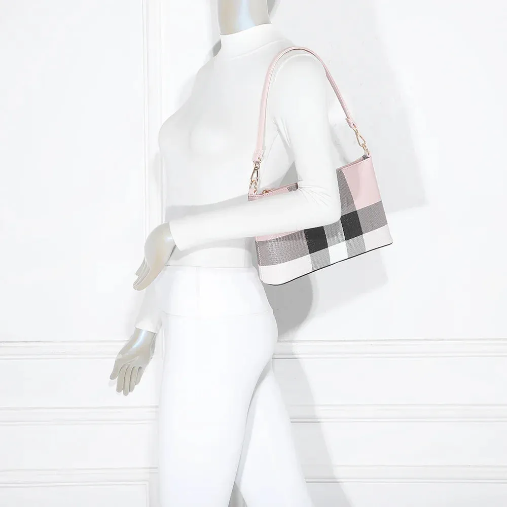 Gallantry Paris Celina sac carreaux taupe baguette