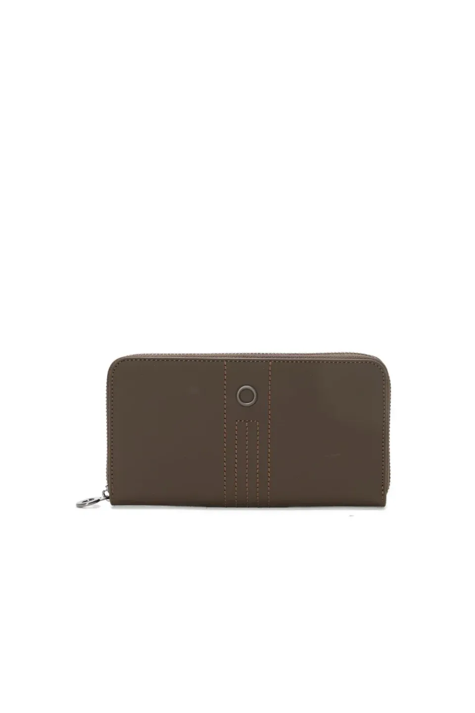 O Bag O Wally Mughetto Portefeuille Chocolat Gommé Zip
