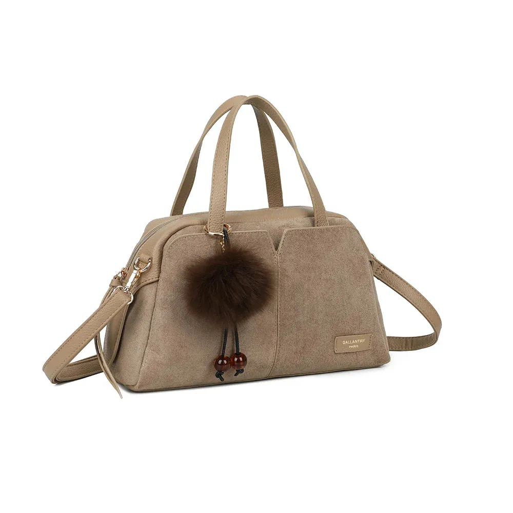 Gallantry La Brune sac à main Coffee suédine