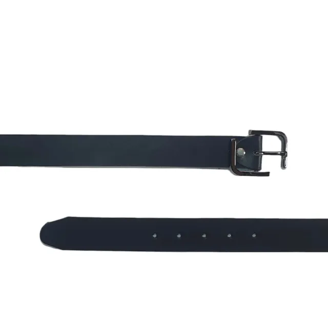 Hexagone Cuir L Gun ceinture cuir noir 3,5 cm