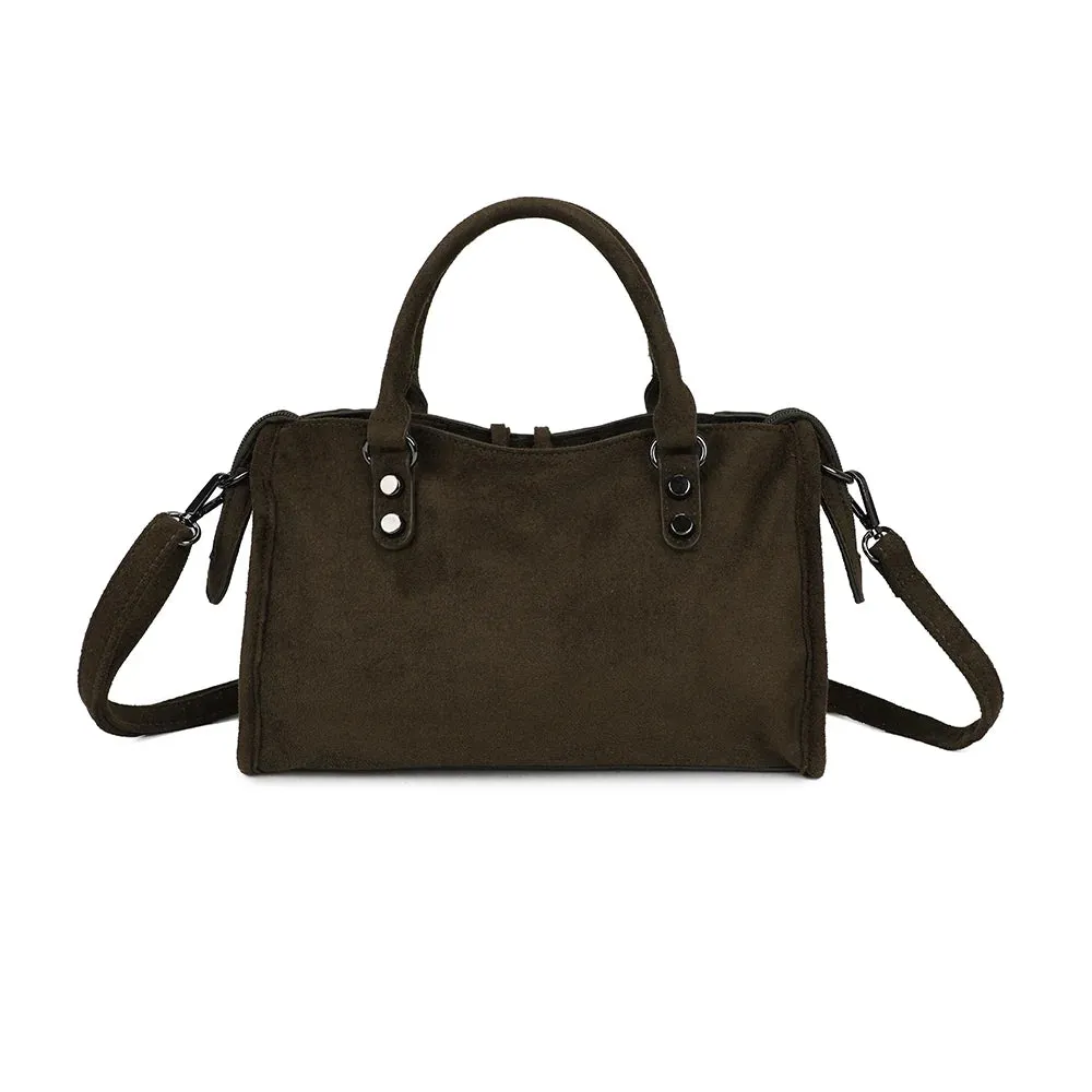 Gallantry Paris La Zélie sac à main bordeaux suédine
