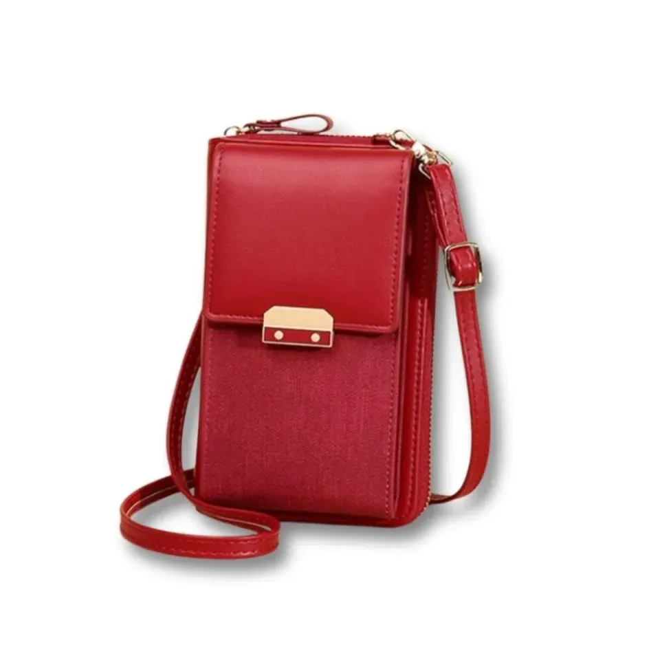 Paloma sacoche femme luxe rouge sequins