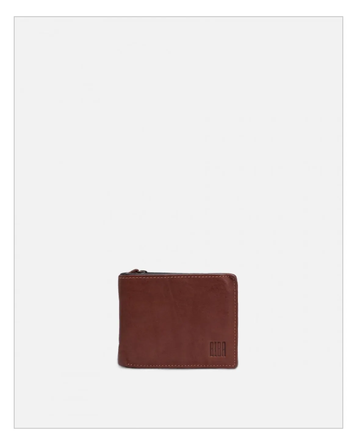 Hexagone Cuir PF Mike portefeuille cuir marron vert sapin
