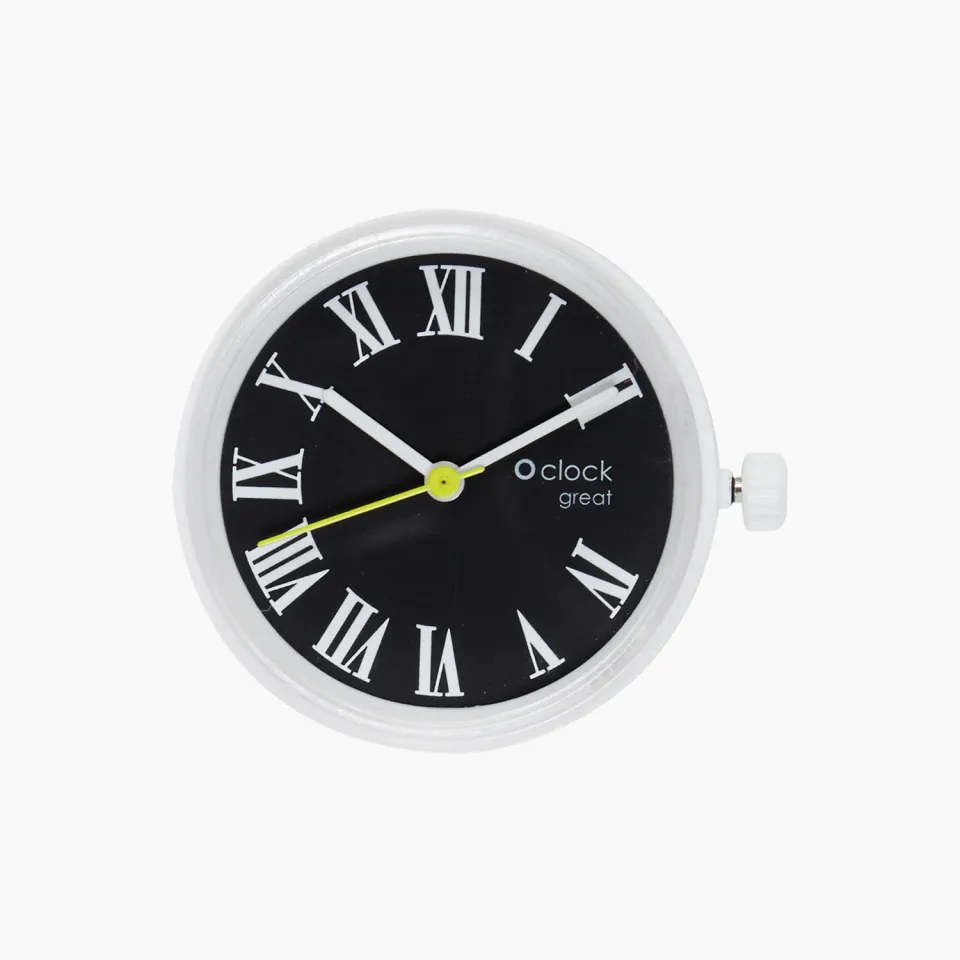 O bag O clock great mécanisme montre blanc chiffres romains