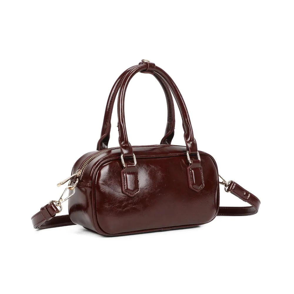 Gallantry Mini Glossy petit sac verni Taupe