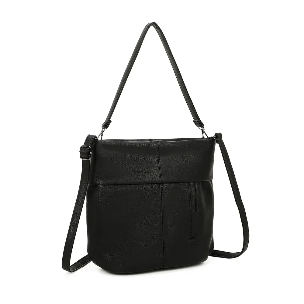 Gallantry Le Tote Chic sac main noir arrondi