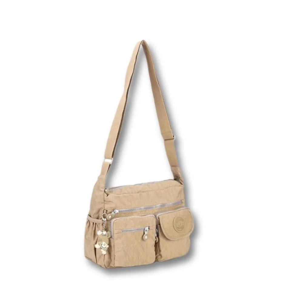 Maison Sacoches Dalia sac bandoulière femme café nylon