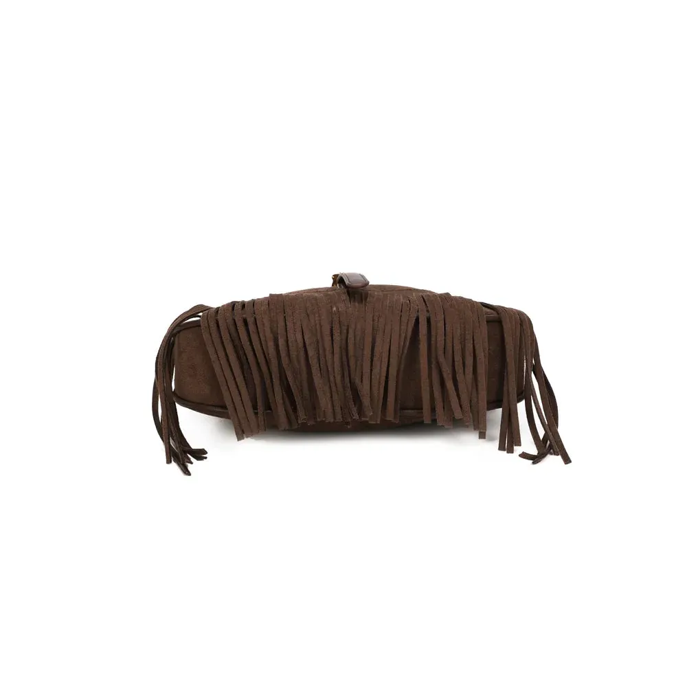 Gallantry Paris Auréa sac à main coffee à franges