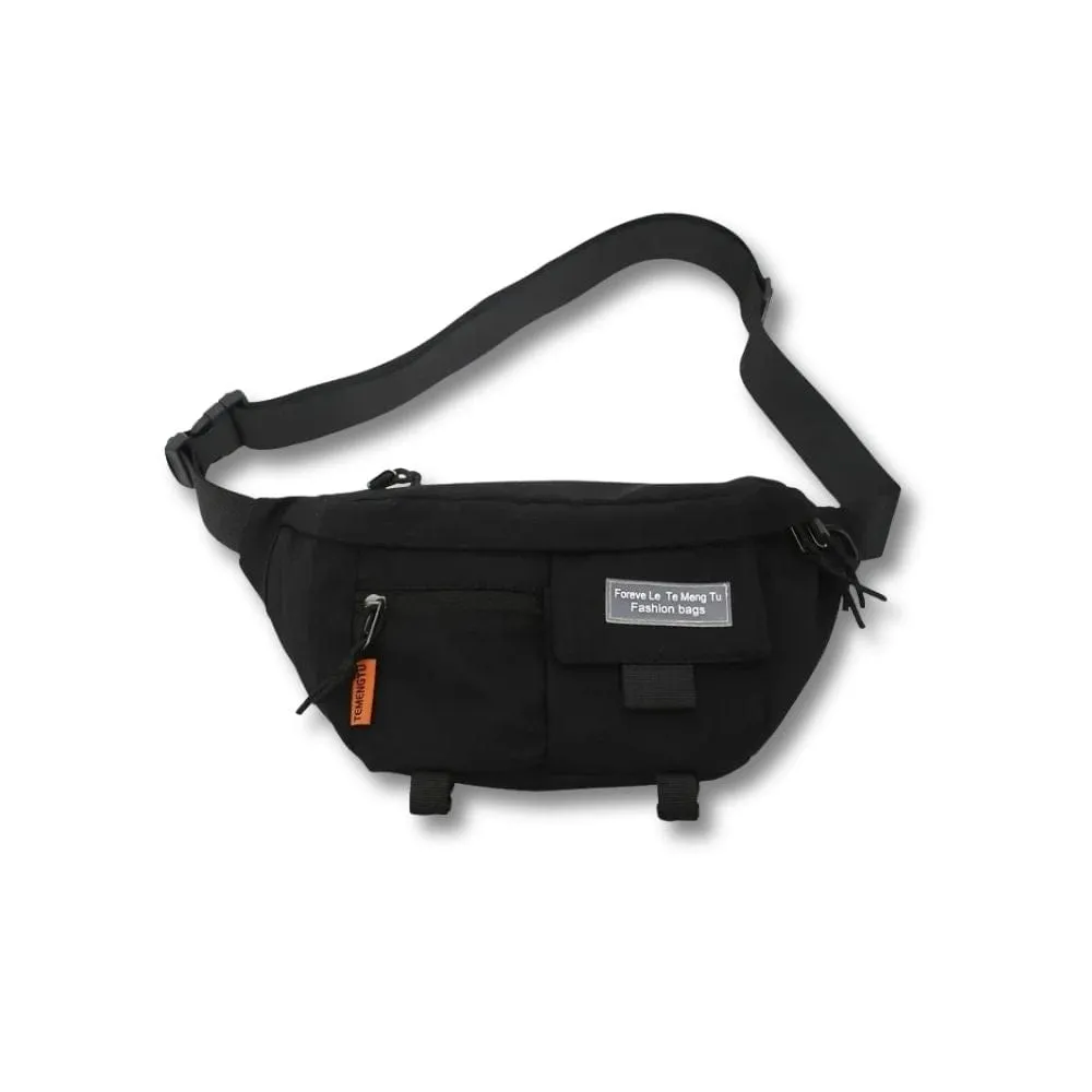 Maison Sacoches Aura XL Banane Nylon Grand Noir