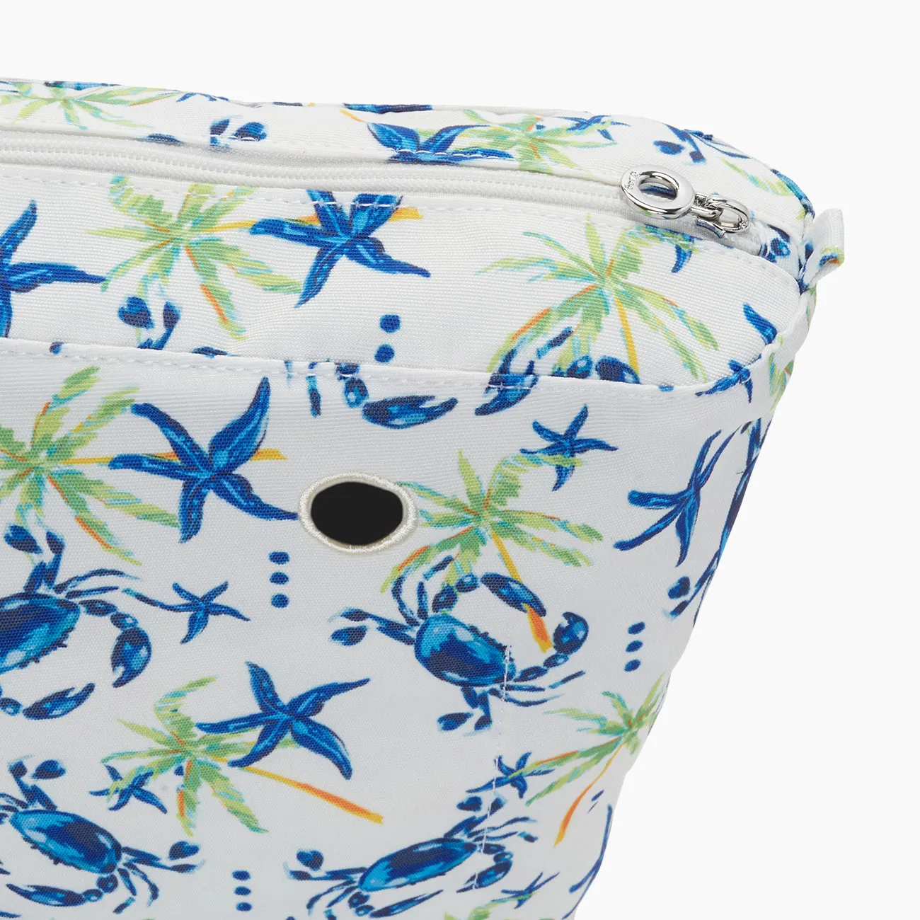 O Bag Mini sac intérieur toile motif crabes