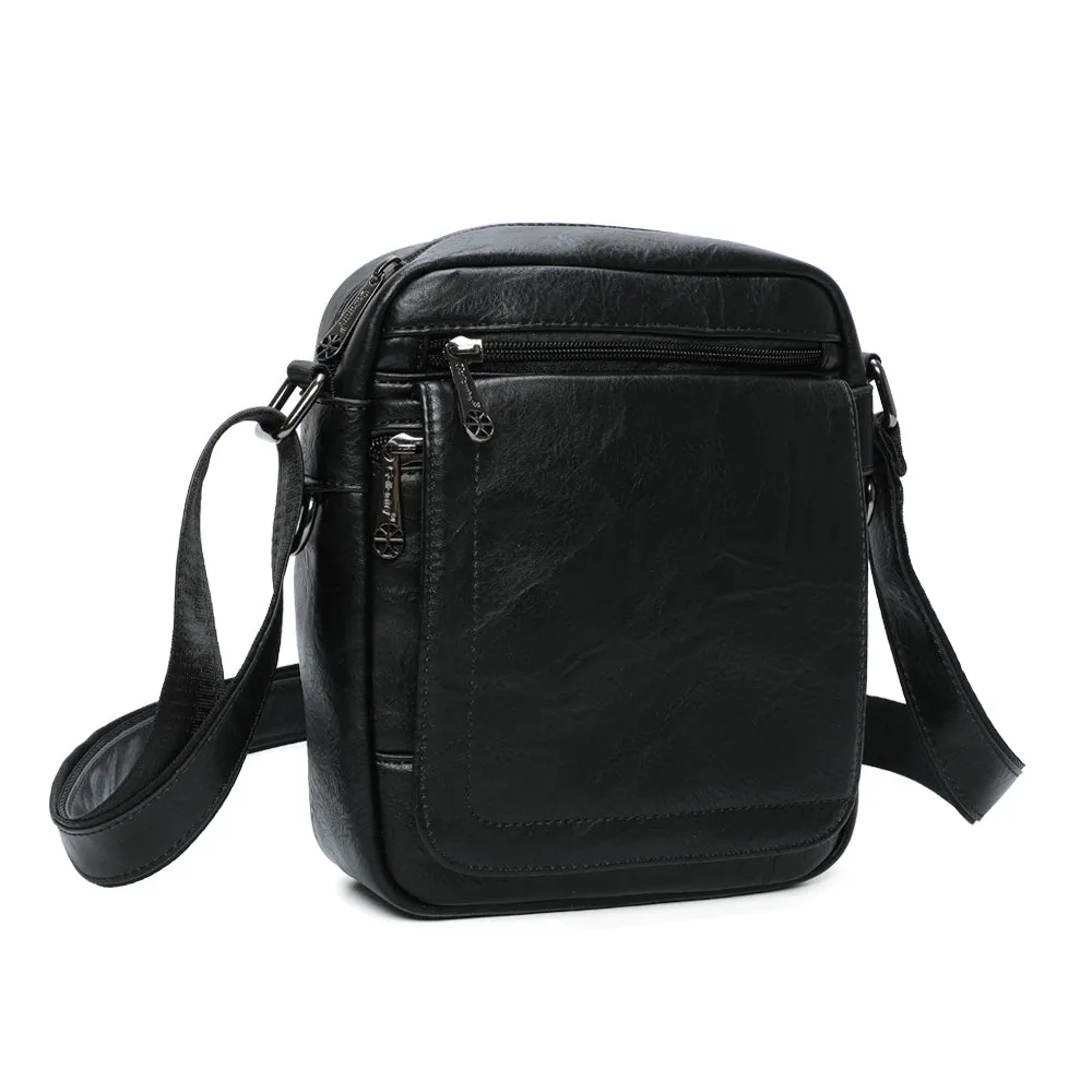 Gallantry Paris Leno Sac Bandoulière Noir effet cuir