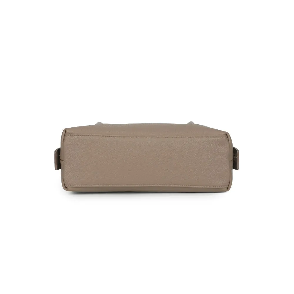 Gallantry Linotte sac à main zippé taupe grainé