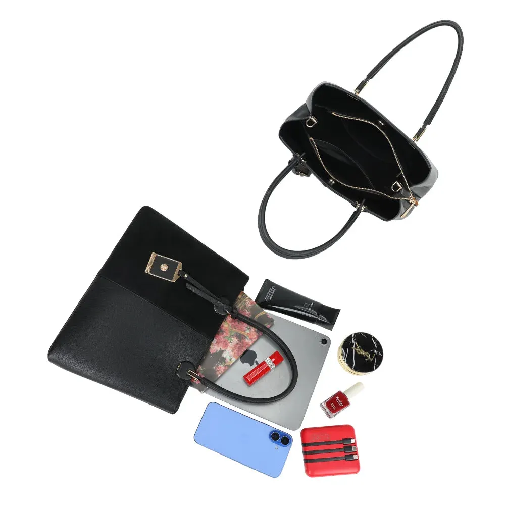 Gallantry Paris La Bellamy sac à main coffee bi-matière