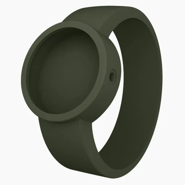 O bag O clock bracelet montre silicone olive L