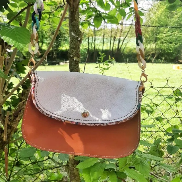 Atelier Anne R Twist petit sac cuir véritable chaîne