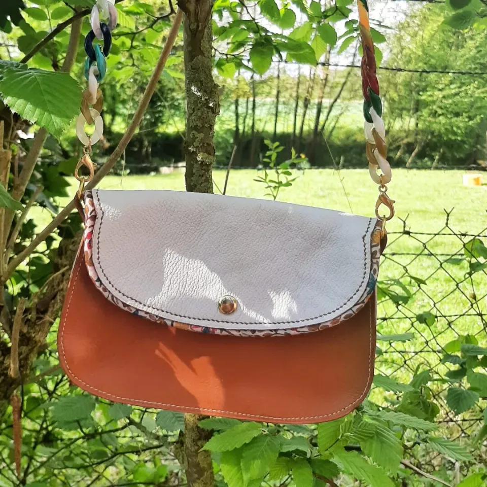 Atelier Anne R Twist petit sac cuir véritable chaîne