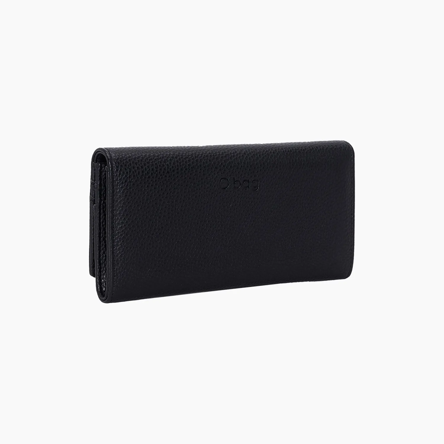 O bag Clubby grand portefeuille noir zippé