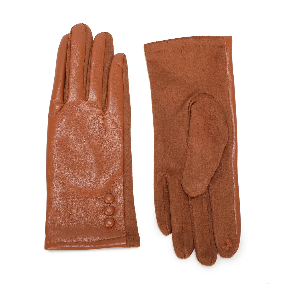 Gallantry Paris Bouton Chic gants tactiles hiver noir