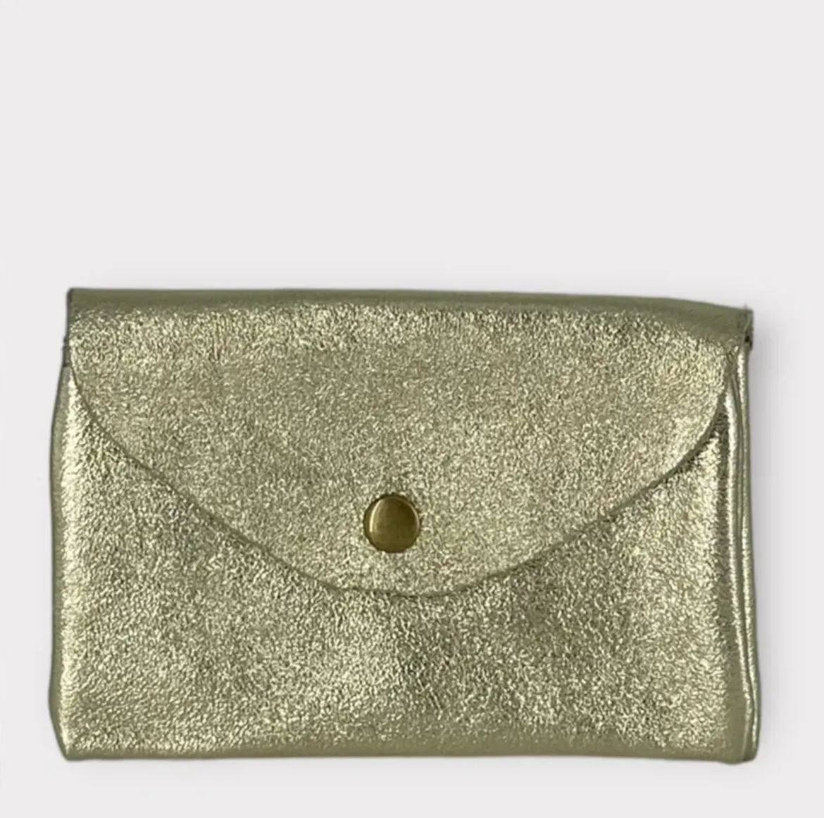 Hexagone Cuir PM Agnès XL portefeuille cuir écru