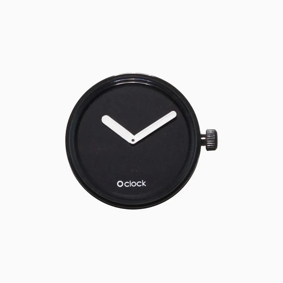 O bag O Clock mécanisme montre noir tone on tone
