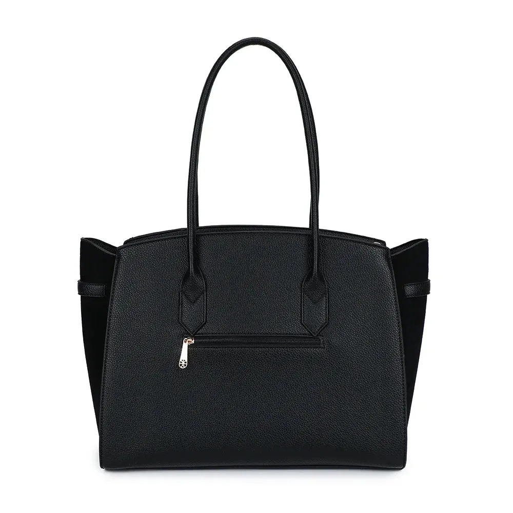 Gallantry Paris La Chiara cabas zippé taupe foncé grainé