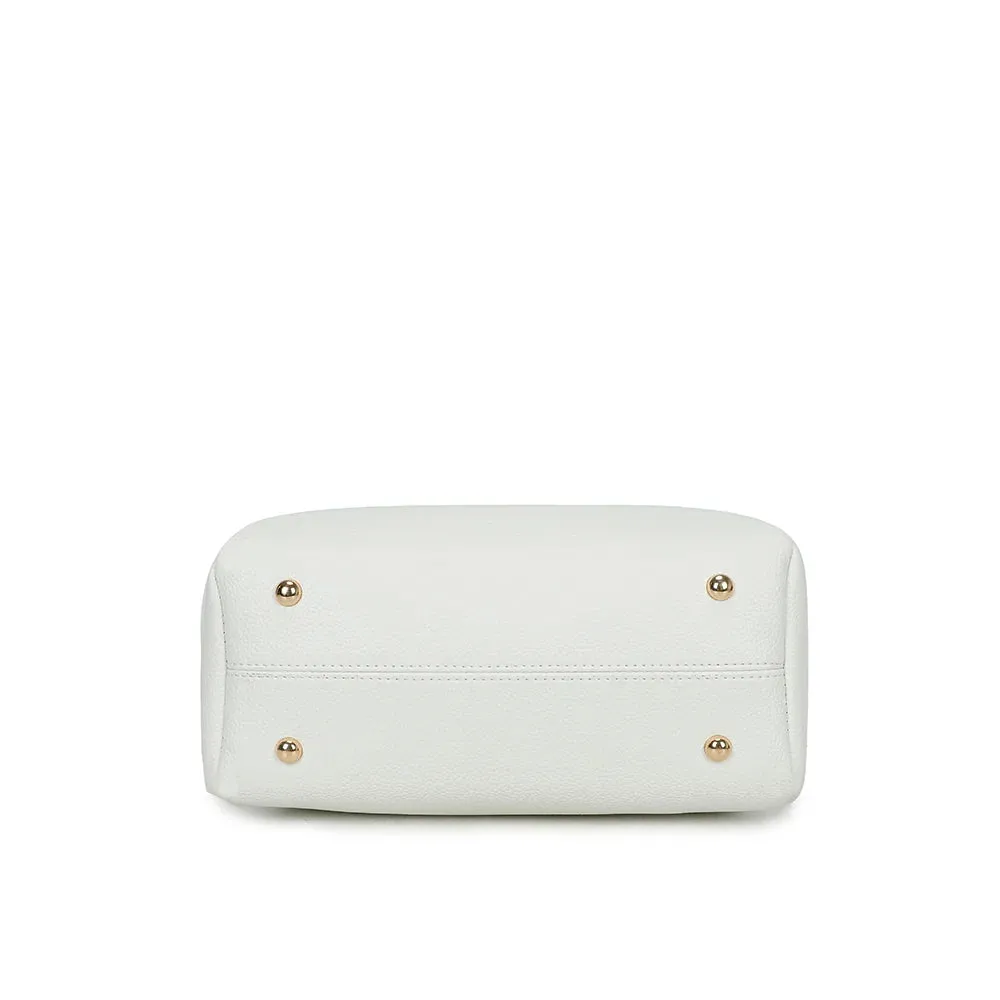 Gallantry Paris Nina sac à main beige foulard grainé