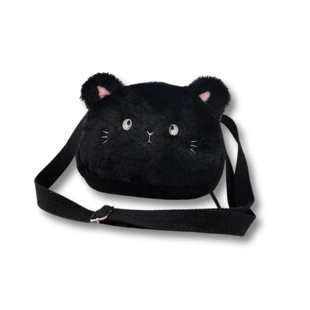 Maison Sacoches Zazou sac enfant chat blanc fourrure
