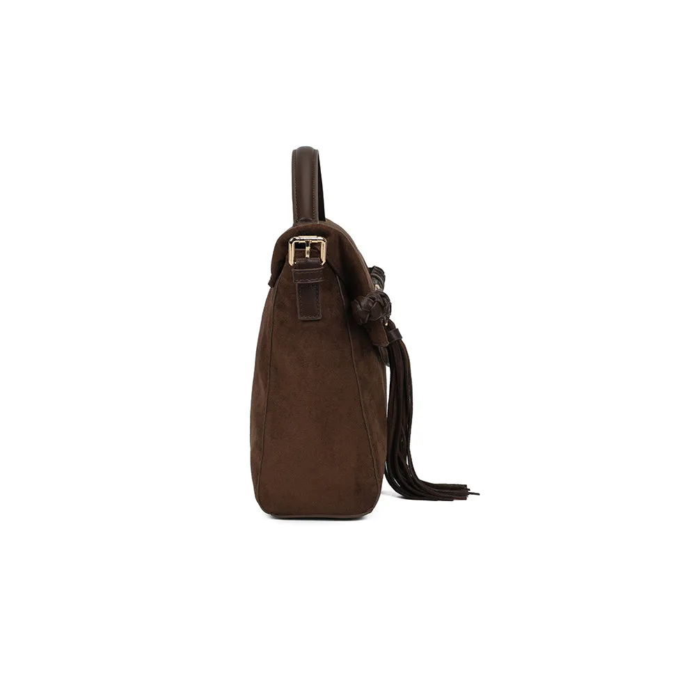 Gallantry Le Paloma sac bandoulière noir aspect suédé