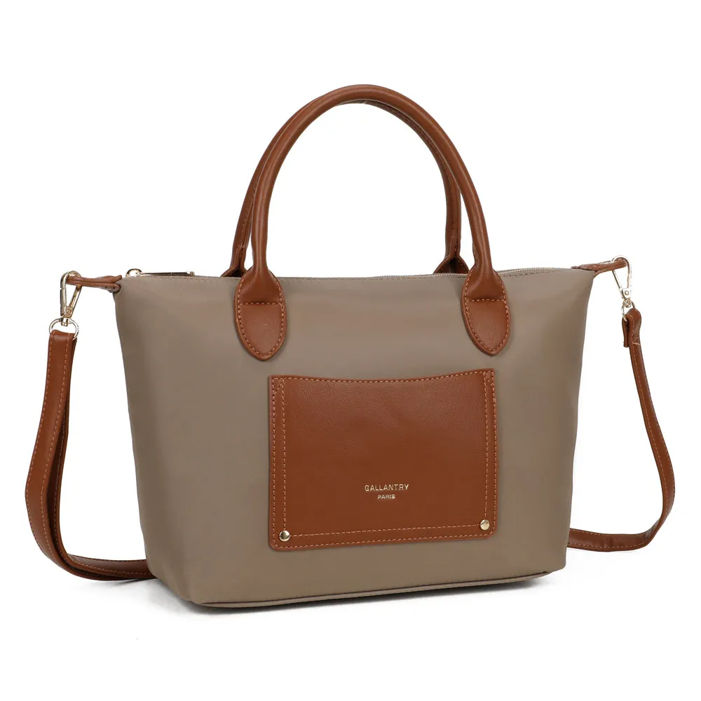 Gallantry Paris Le Cassien sac à main taupe toile