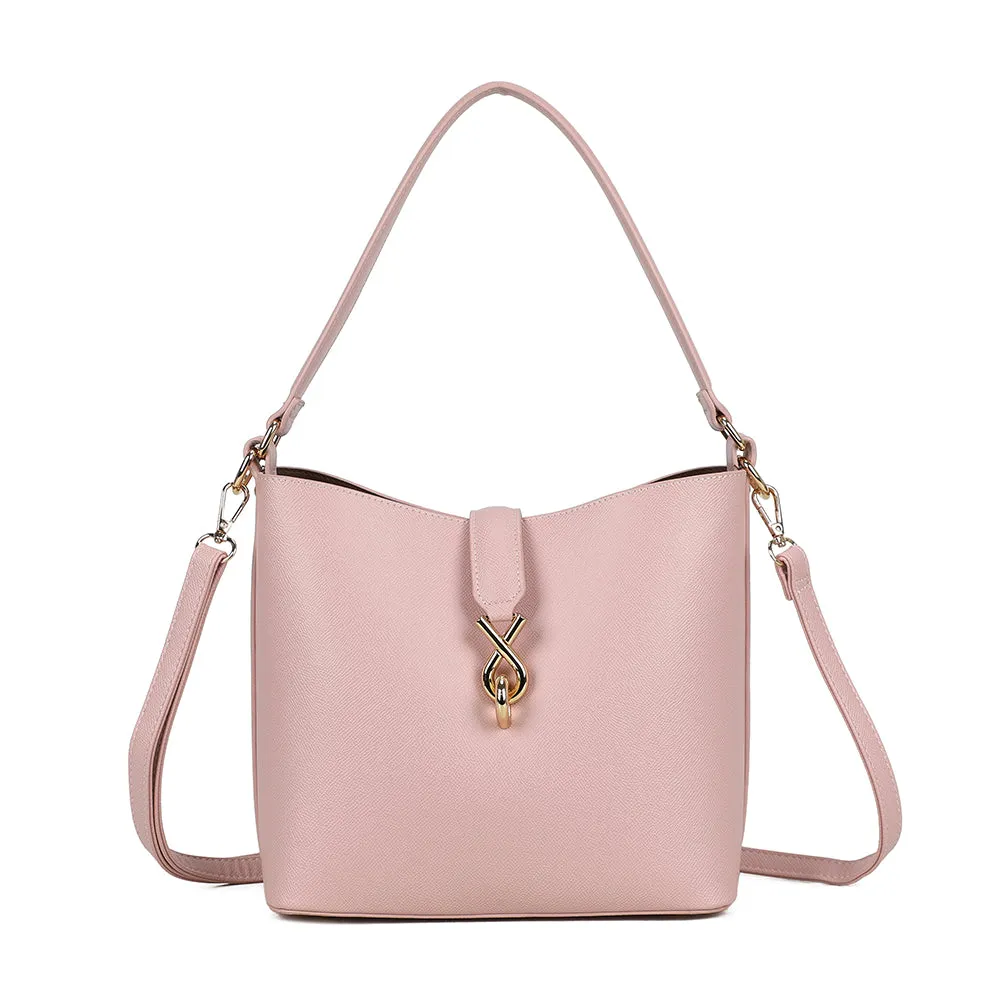 Gallantry Paris Roséa sac seau noir grainé