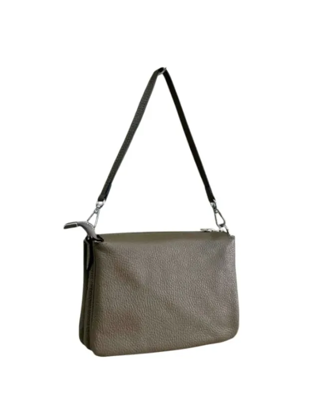 Hexagone Cuir Tribasic sac bandoulière cuir cognac