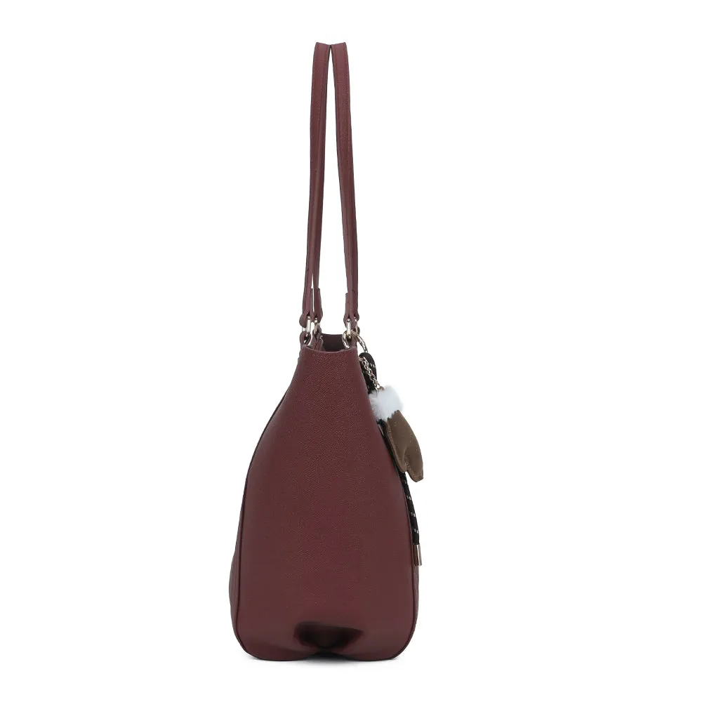 Gallantry Le Rubino sac cabas bordeaux épaule