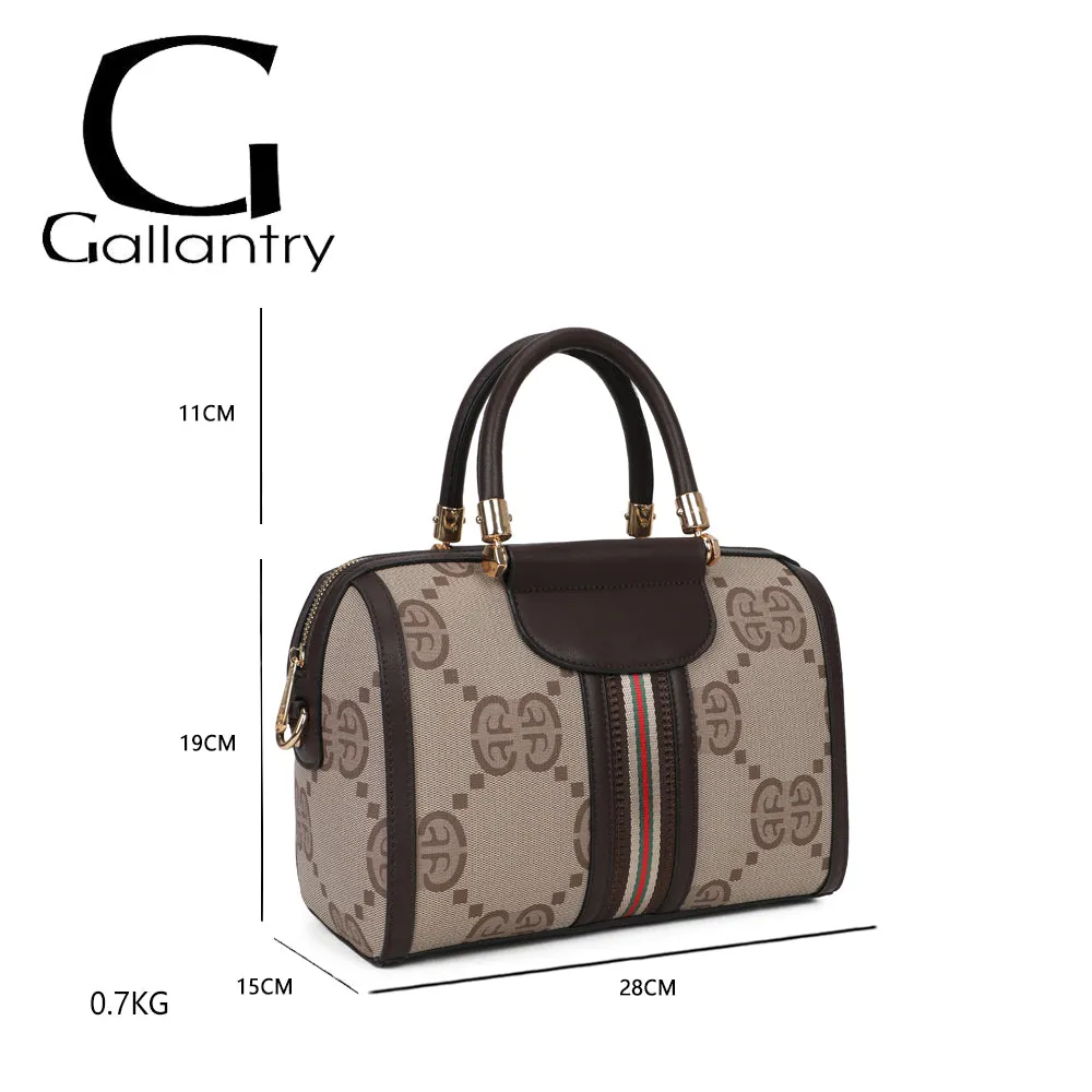 Gallantry Paris Le Montieri sac à main brown coffee monogramme
