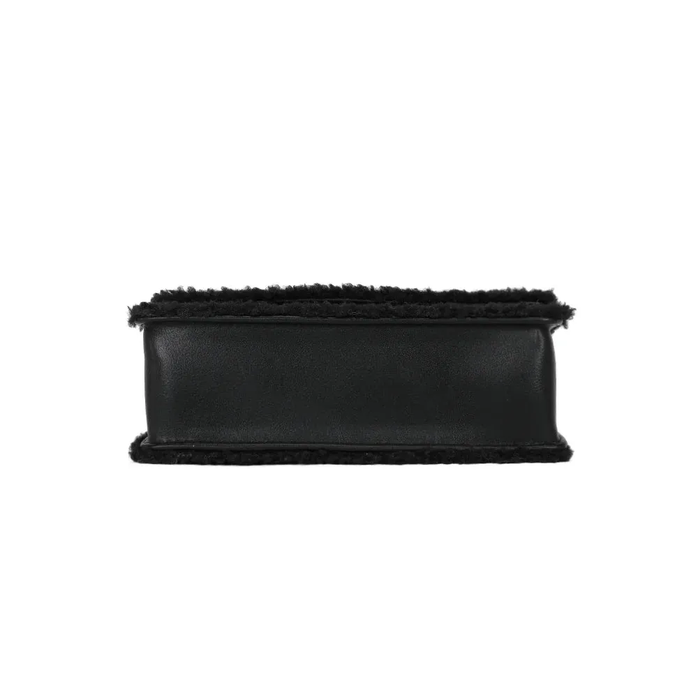 Gallantry Paris Rosino-Fluffy sac à main Noir peluche