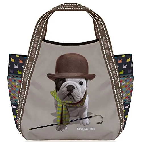 Téo Jasmin Oslo sac cabas motif chien polyester lavable