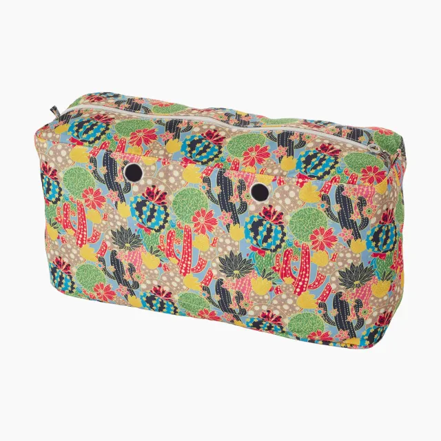 O bag beach Cactus sac intérieur en toile zippé lavable