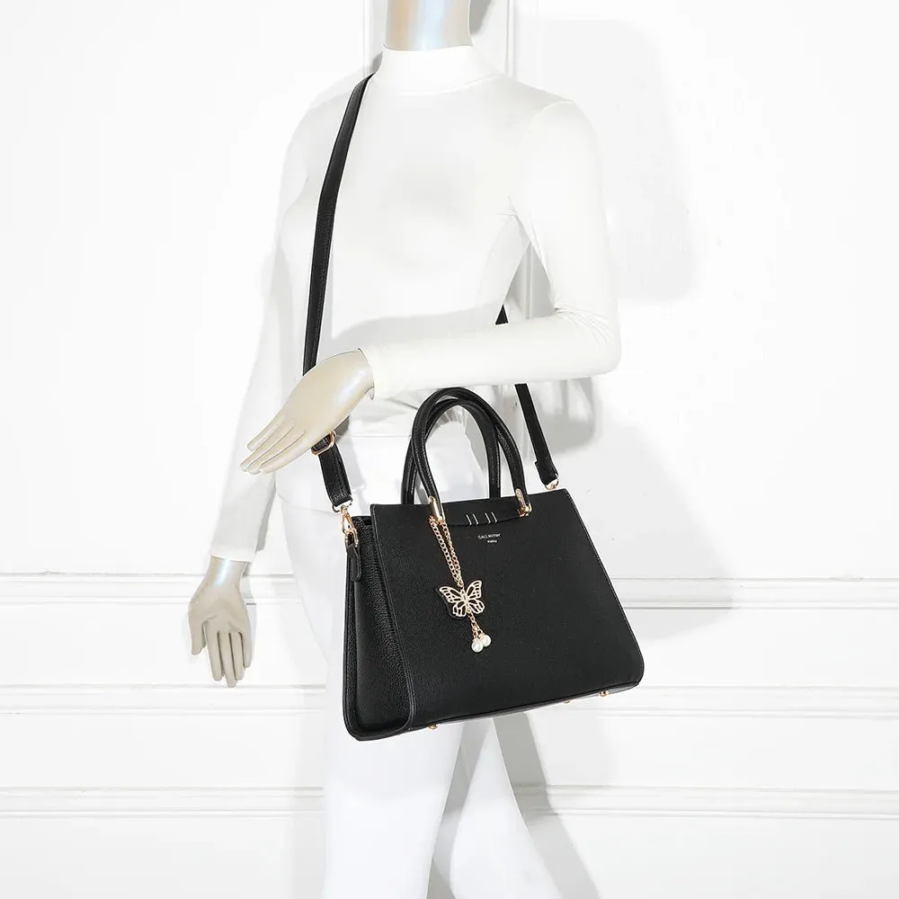 Gallantry Paris Ariane sac à main noir grainé